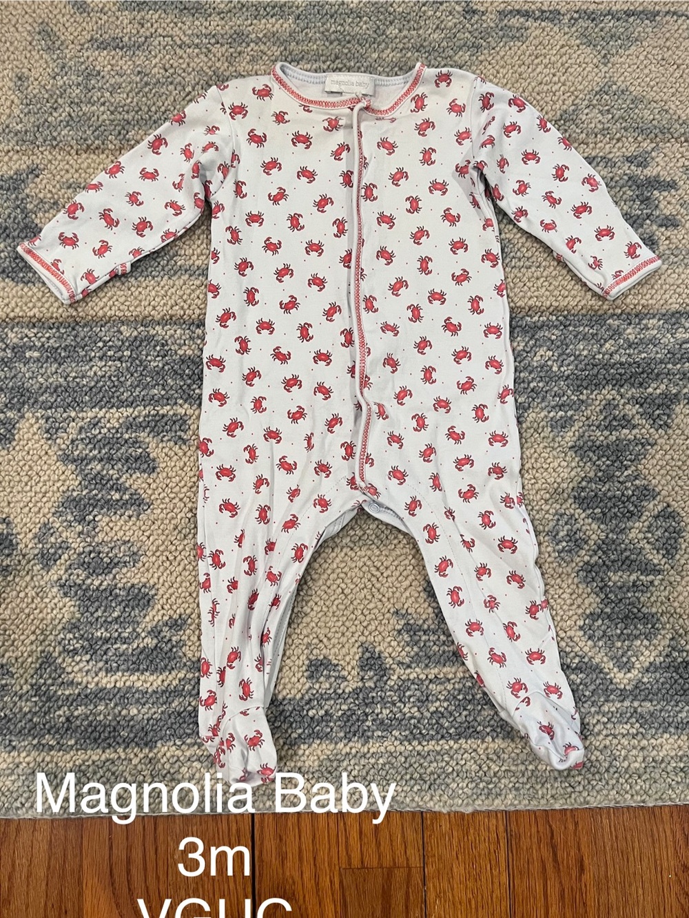 Magnolia Baby Crab-Print Footies